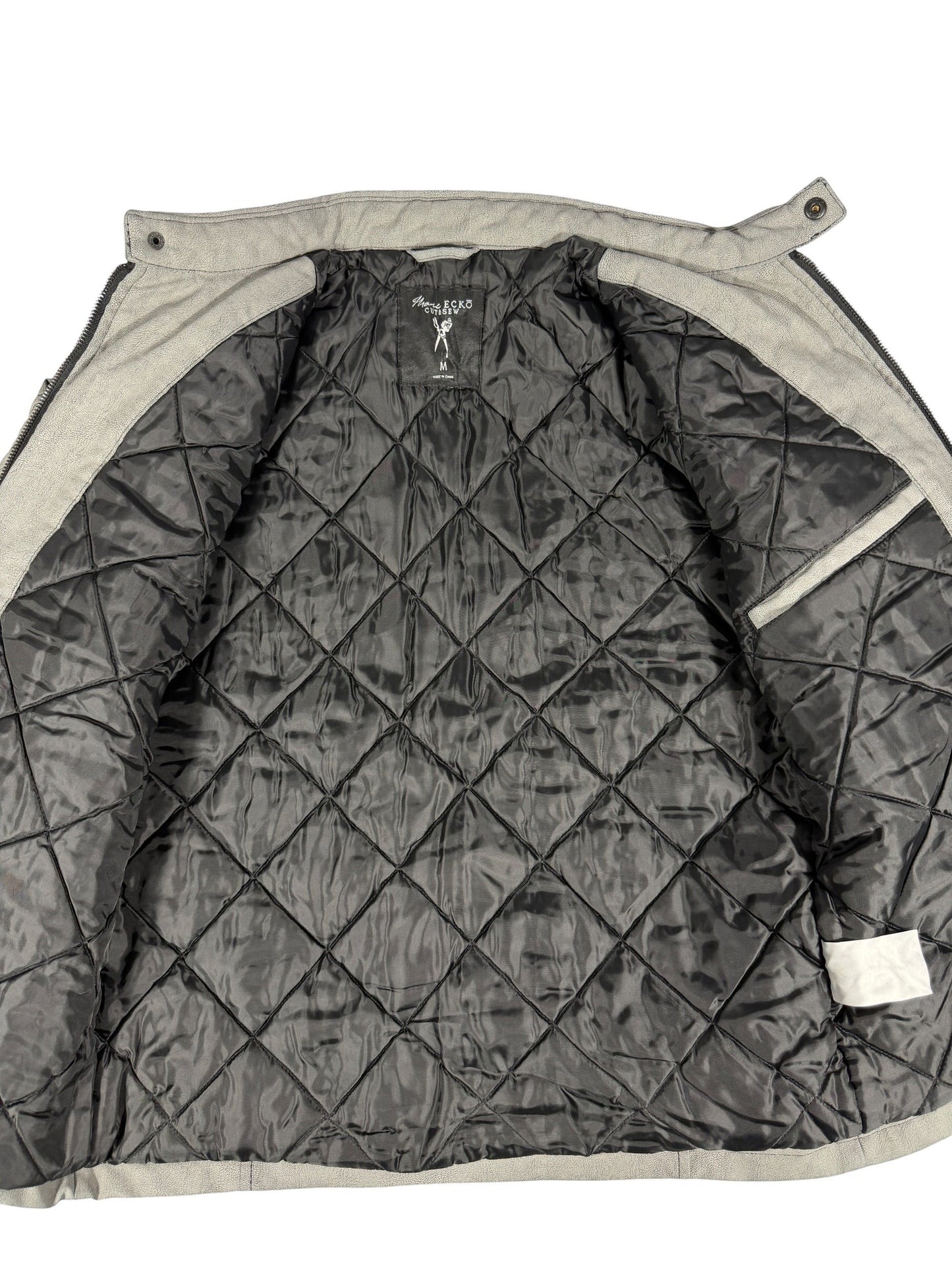 Marc Ecko Gray Leather Jacket