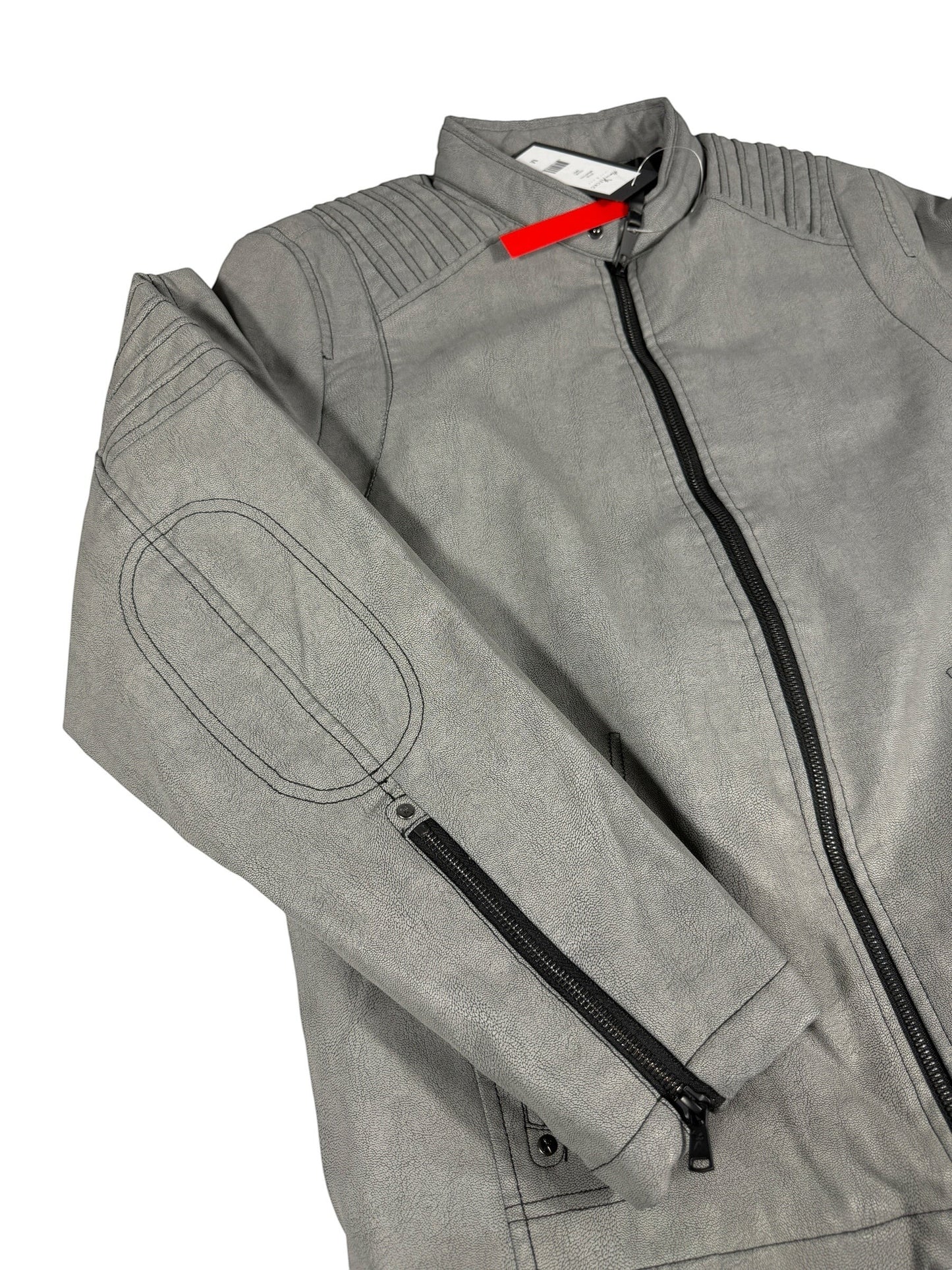 Marc Ecko Gray Leather Jacket