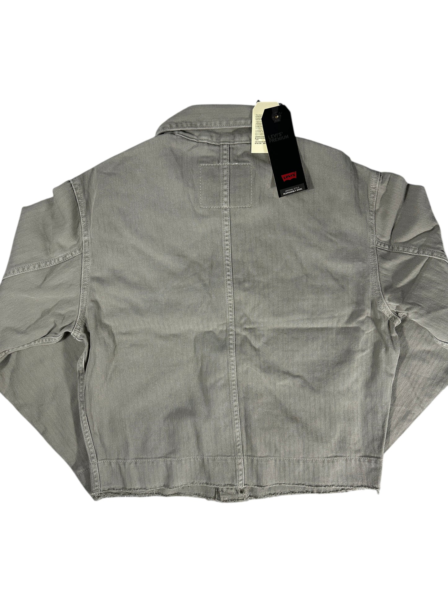 Levi's Light Weight Cropped Gray Denim Jacket