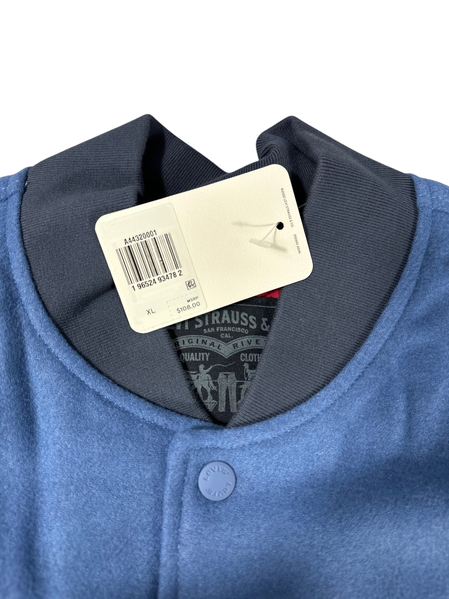 Levi's Blue Varsity Bomber Jacket