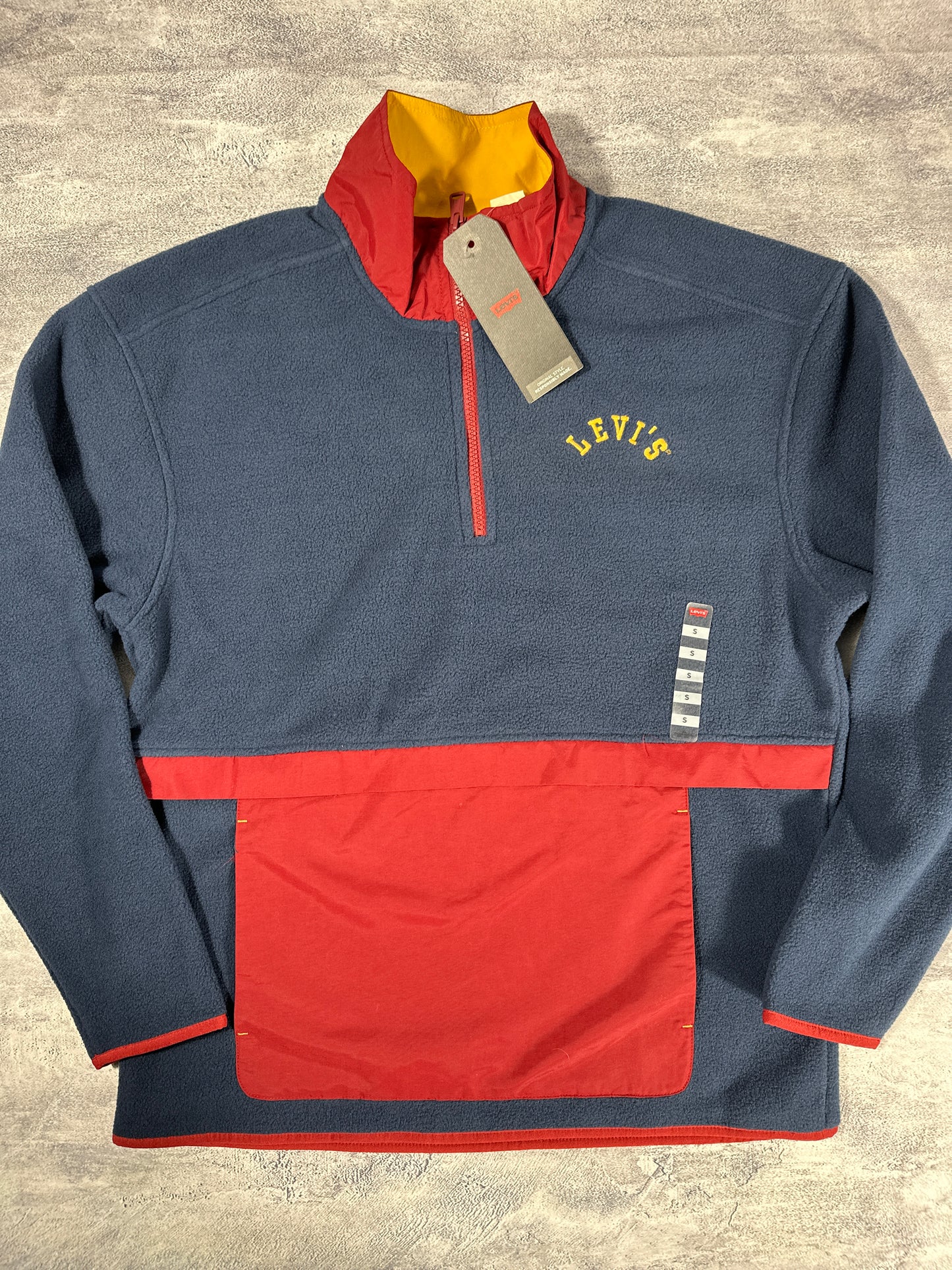 Levi's Anorak 1/4 Zip Fleece Sweatshirt