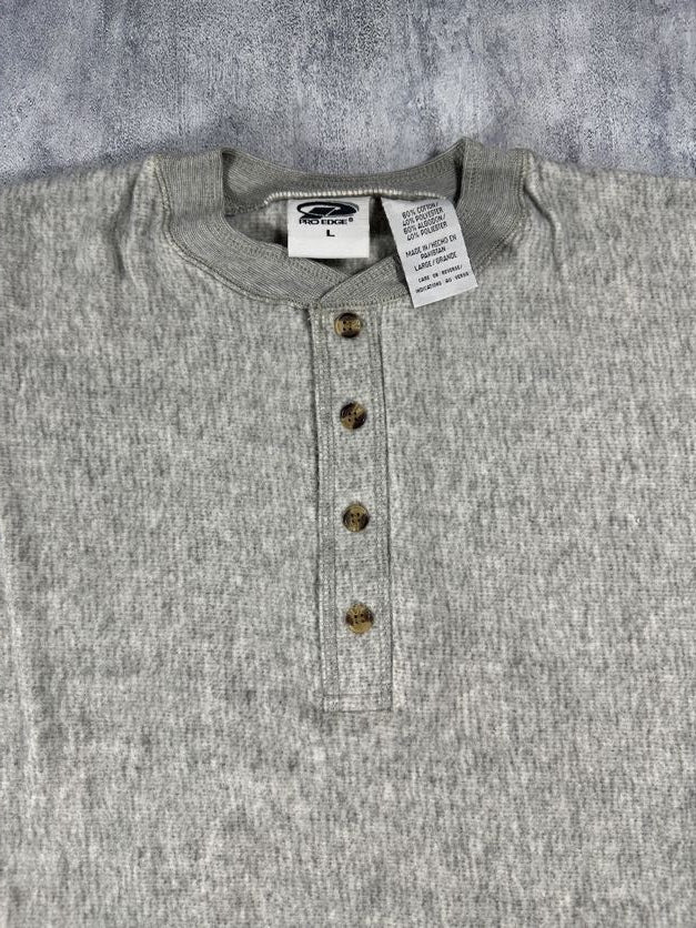Pro Edge Soft Plain Gray Sweatshirt