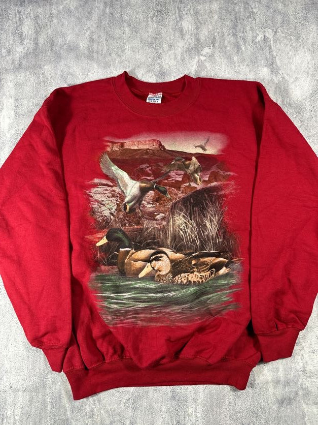 Vintage Red Nature Sweatshirt