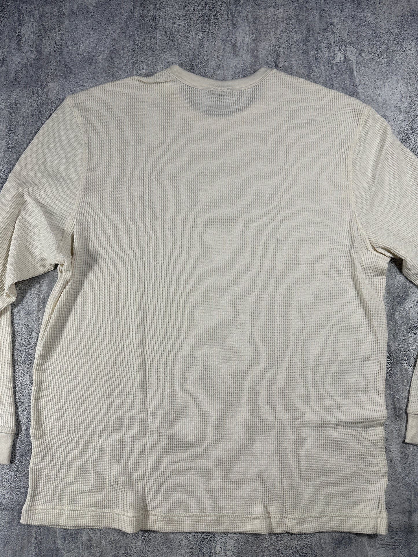 Dickies White Waffle Thermal Long Sleeve Shirt