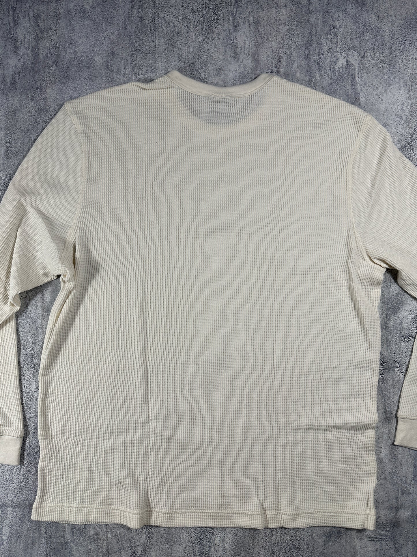 Dickies White Waffle Thermal Long Sleeve Shirt