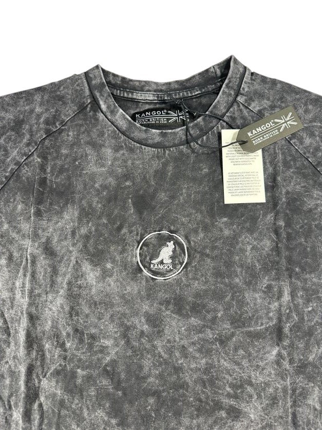 Kangol Dark Acid Wash Long Sleeve Shirt