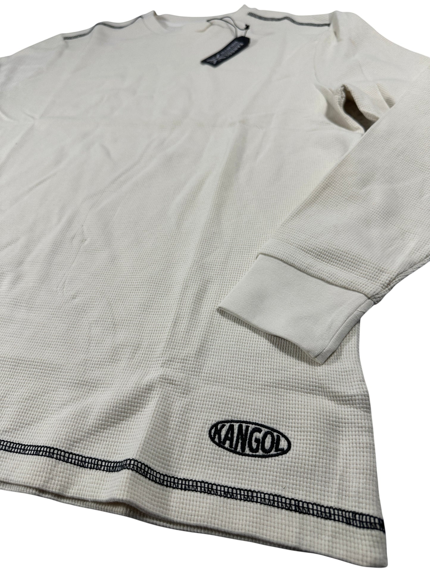 Kangol White Thermal Long Sleeve Shirt