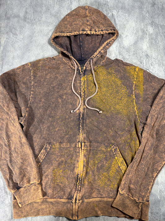 Pollution Hoodie with Skull Graphic