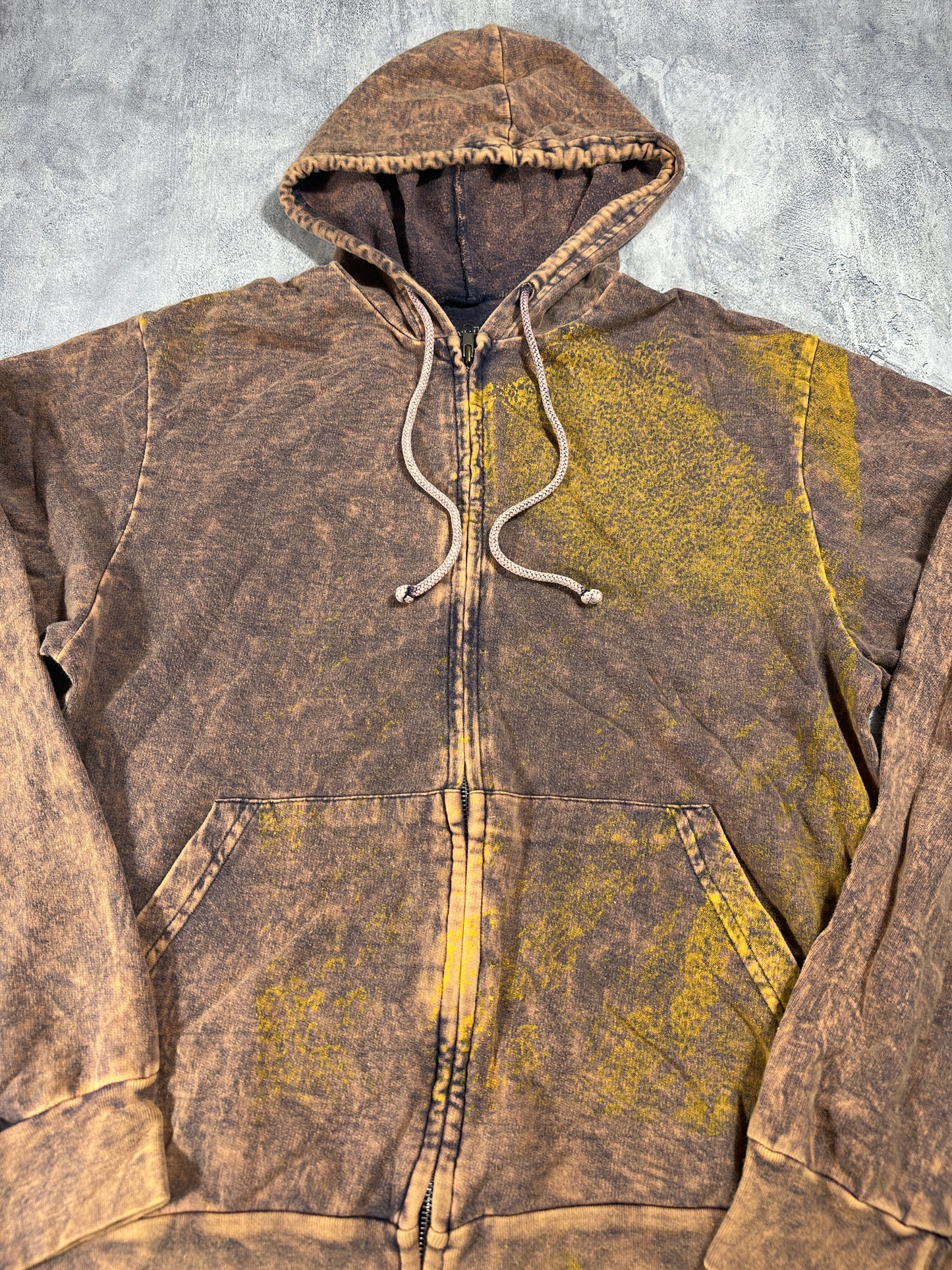 Pollution Hoodie with Skull Graphic