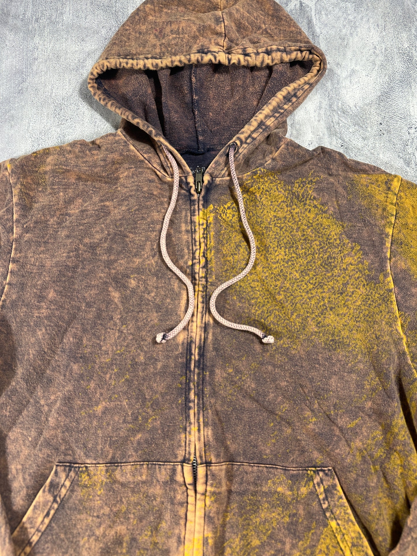 Pollution Hoodie with Skull Graphic