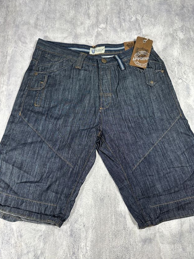 Dark Wash Worior Jean Shorts