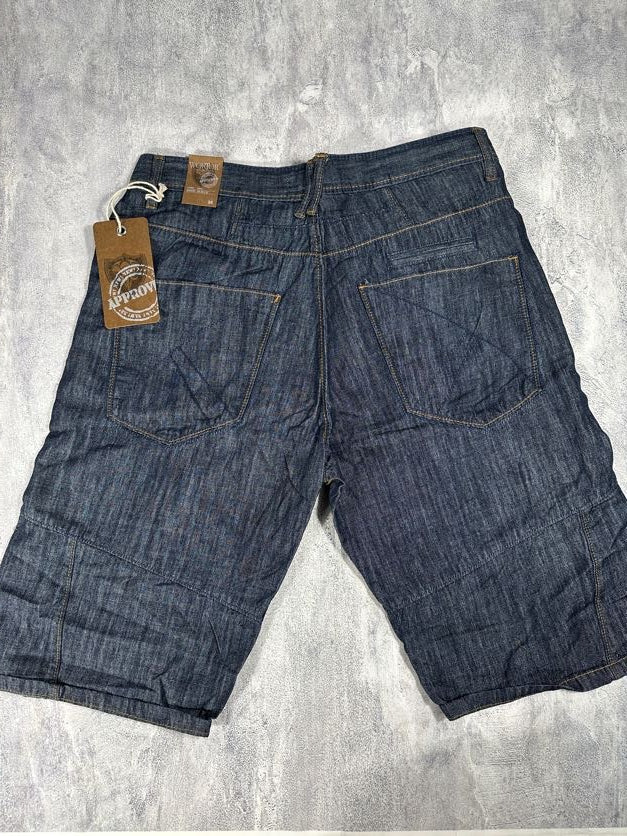 Dark Wash Worior Jean Shorts