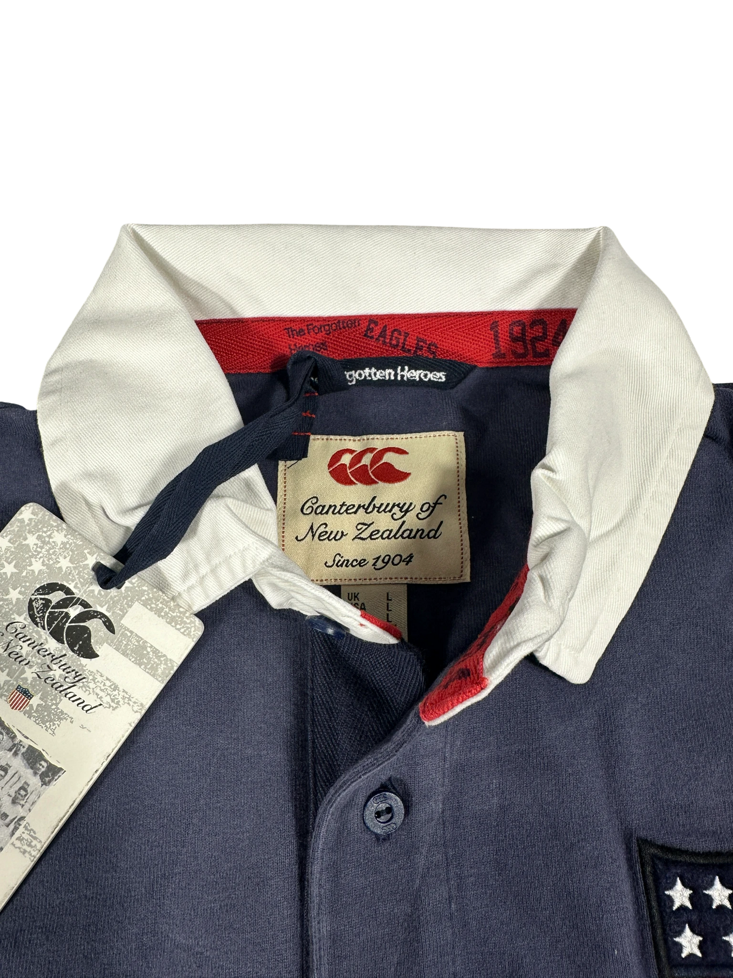 USA Canterbury Blue Rugby Polo Shirt