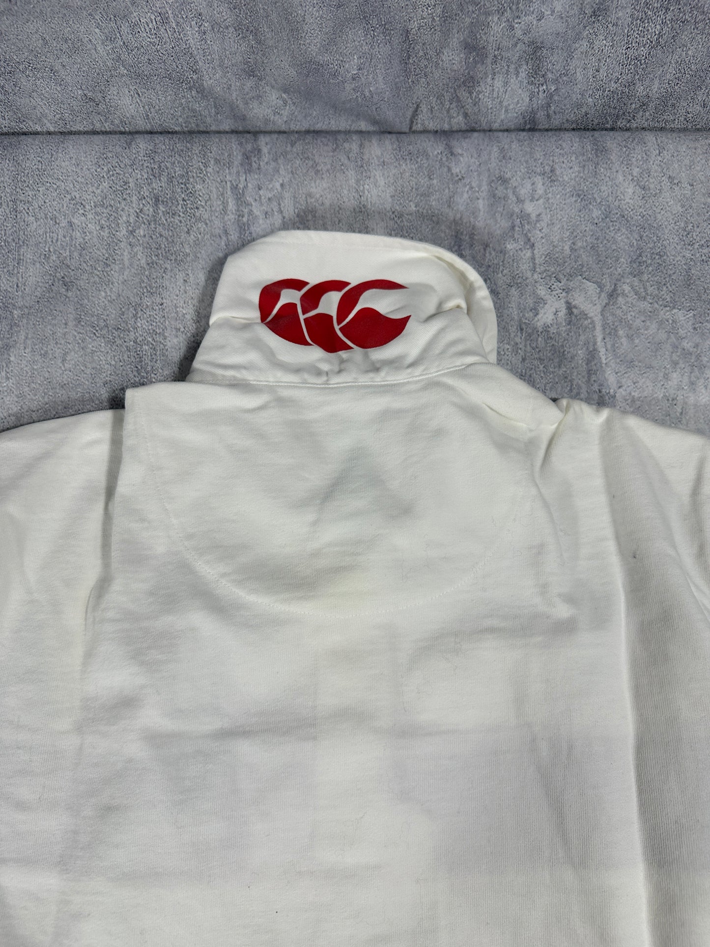 USA Canterbury White Rugby Polo Shirt