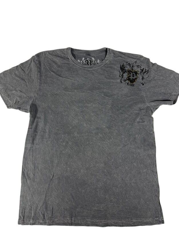 Gray Pollution Y2K Short Sleeve Shirt
