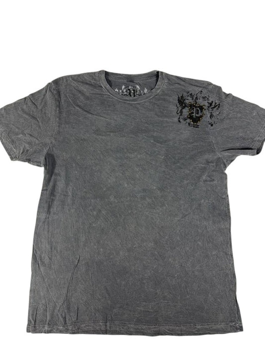 Gray Pollution Y2K Short Sleeve Shirt