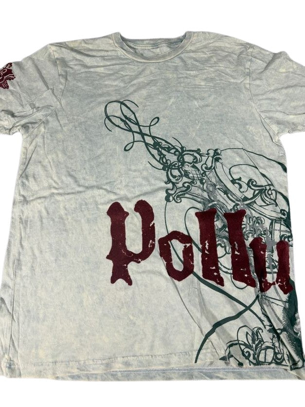 Teal Pollution Short Sleeve Shirt