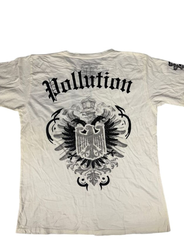 White Pollution Y2K Short Sleeve Shirt