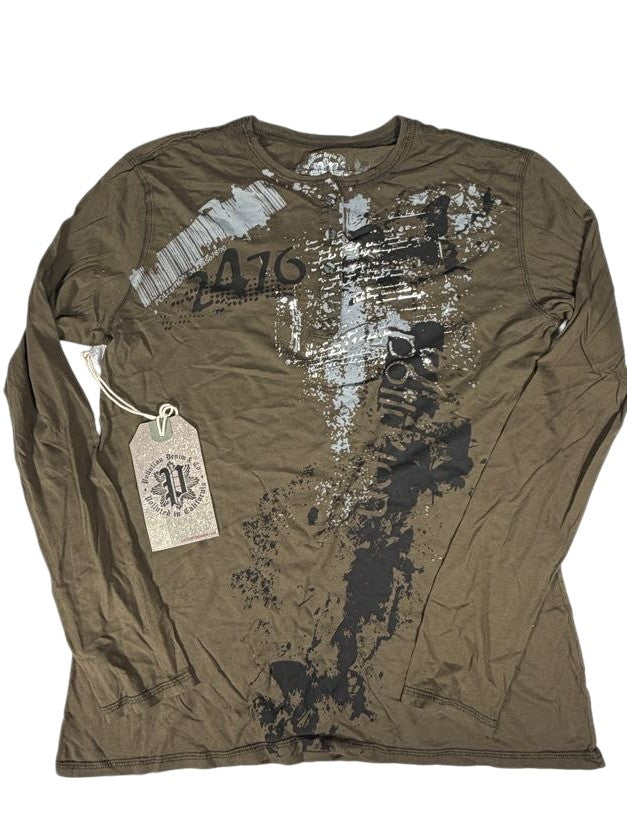 Brown Pollution Long Sleeve Shirt