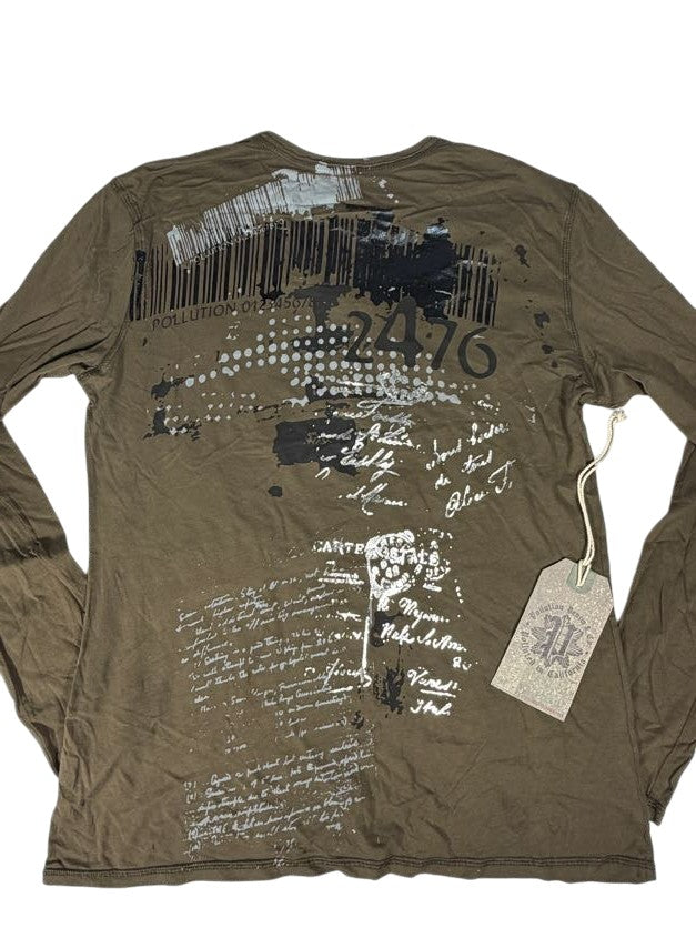 Brown Pollution Long Sleeve Shirt