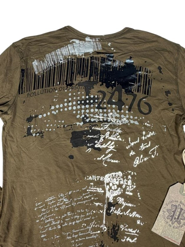 Brown Pollution Long Sleeve Shirt