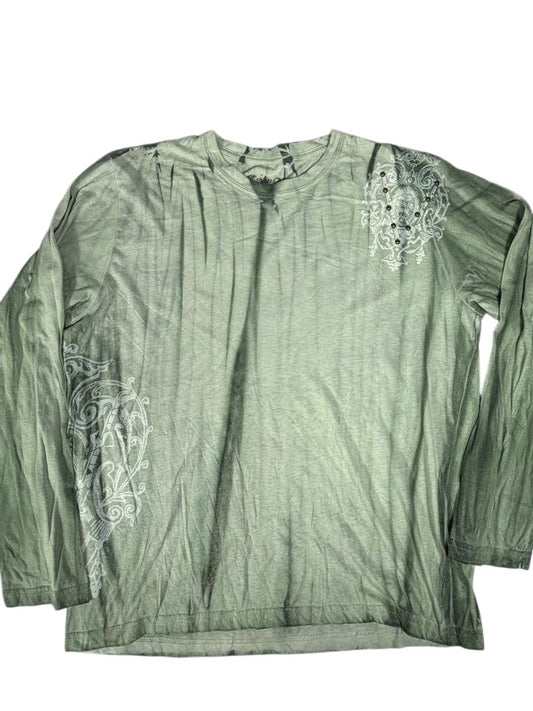 Green Pollution Y2K with Hardware Long Sleeve Shirt