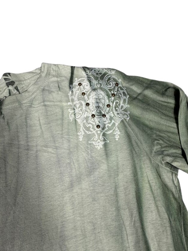 Green Pollution Y2K with Hardware Long Sleeve Shirt