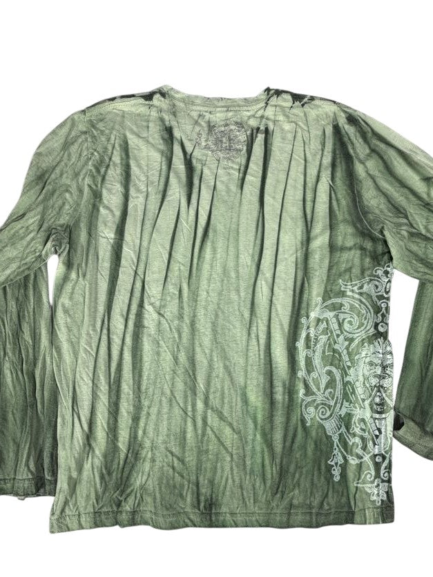 Green Pollution Y2K with Hardware Long Sleeve Shirt