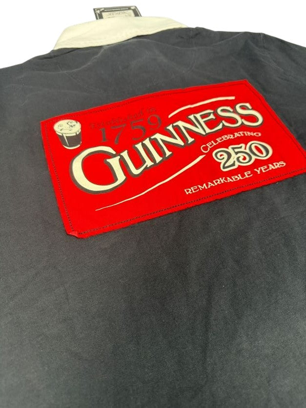 Guinness Canterbury Black Rugby Polo Shirt
