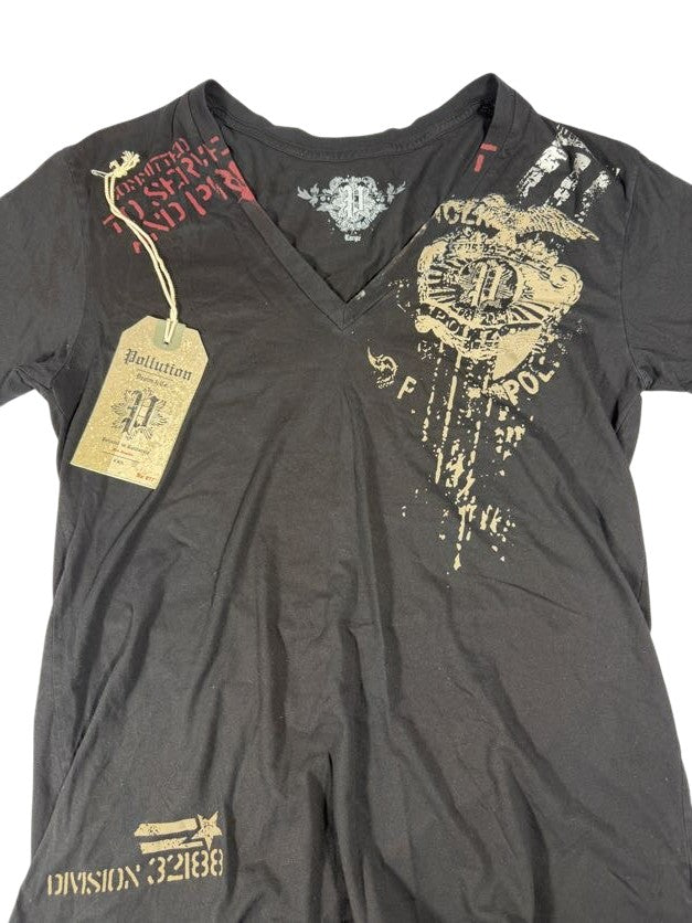 Pollution Black Splatter Short Sleeve