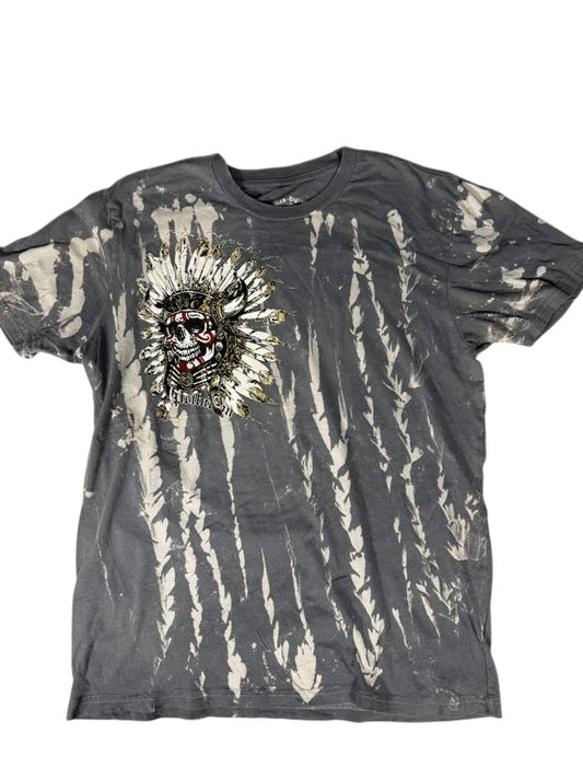Pollution Feathered Skull Shirt