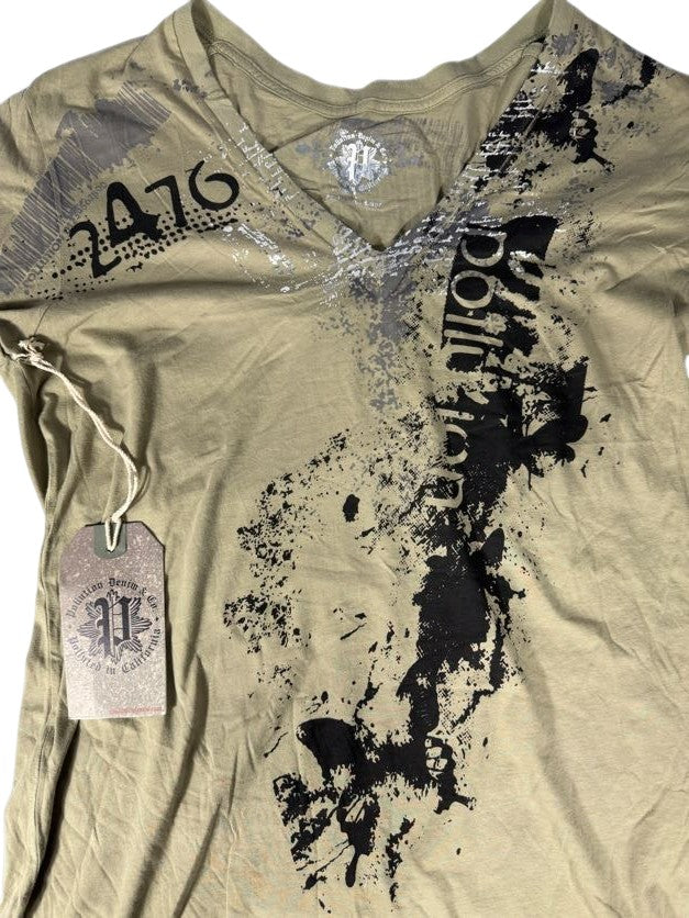 Pollution Olive V-Neck