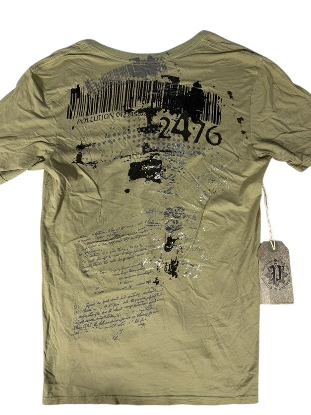 Pollution Olive V-Neck