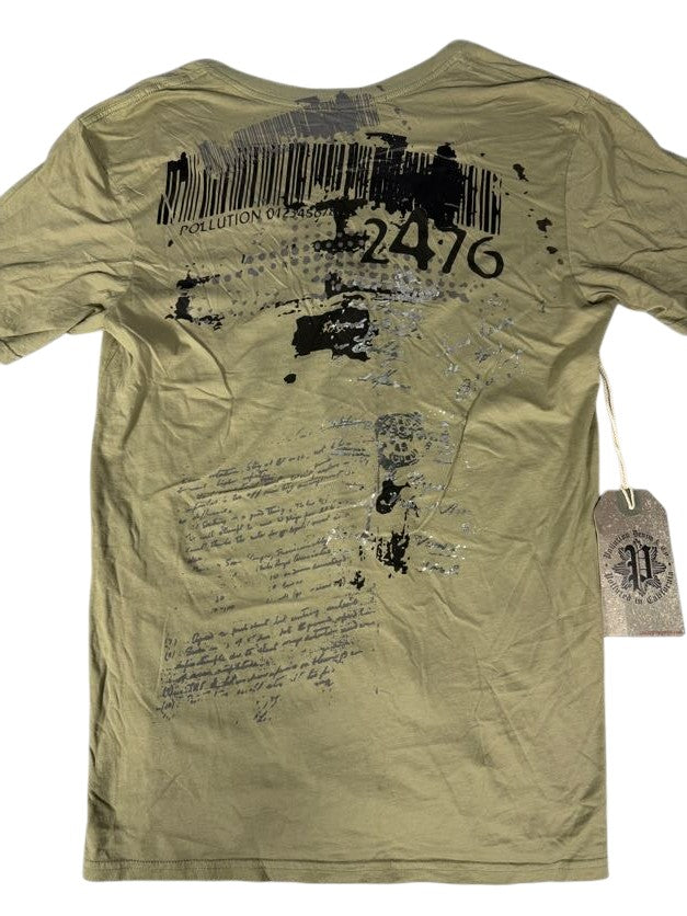 Pollution Olive V-Neck