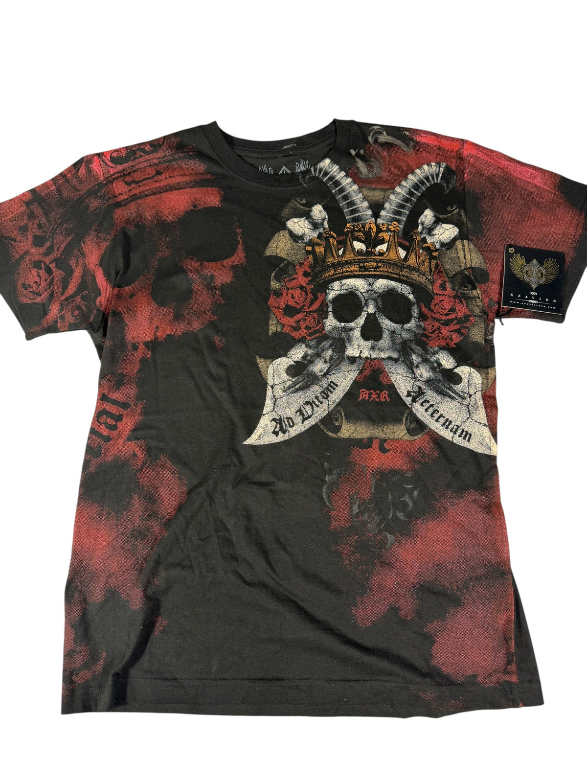 Xzavier Royal Skull Shirt – Throwback Rack