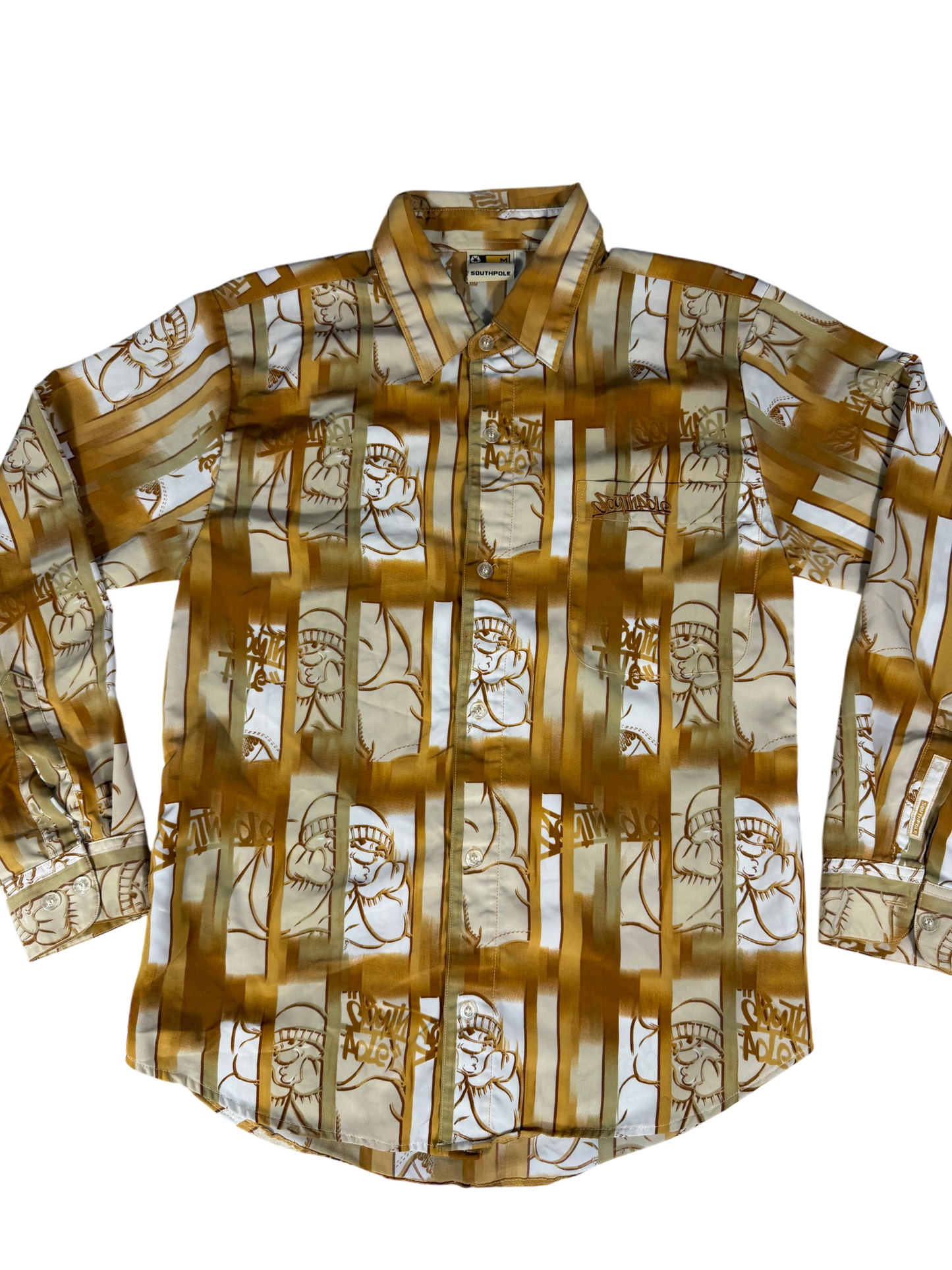 South Pole Golden Beanie Kid Long Sleeve Button Up