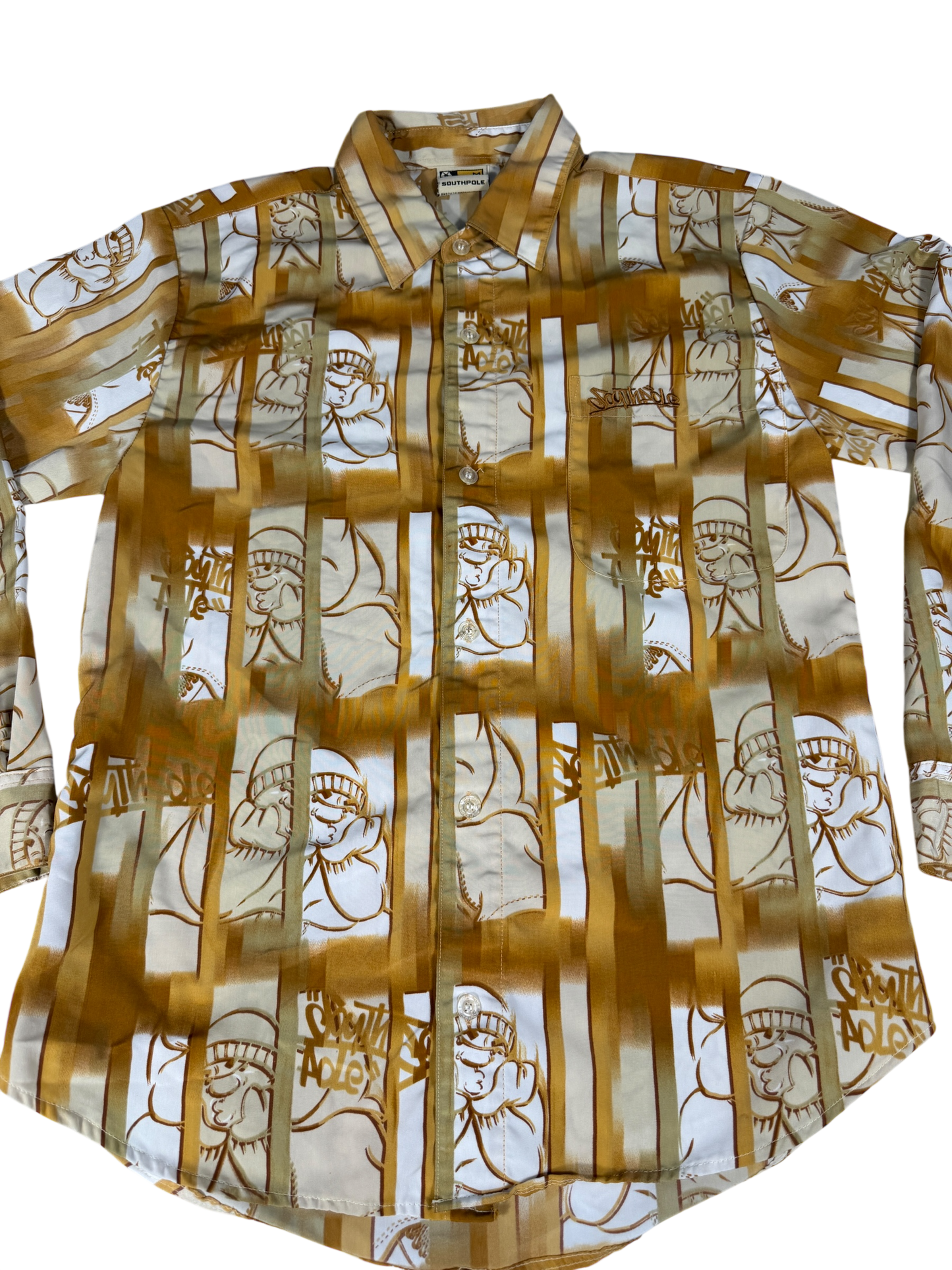 South Pole Golden Beanie Kid Long Sleeve Button Up