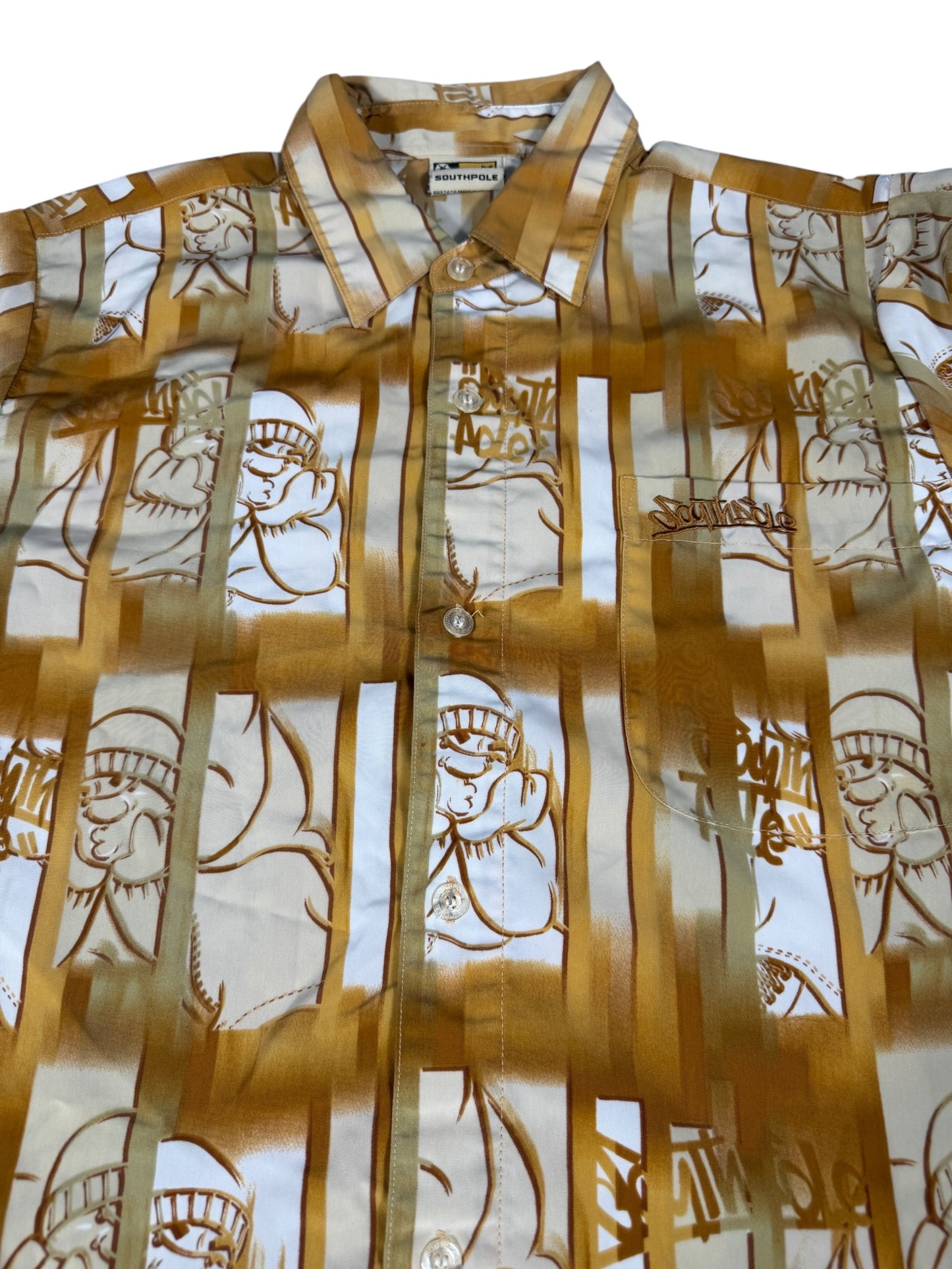 South Pole Golden Beanie Kid Long Sleeve Button Up