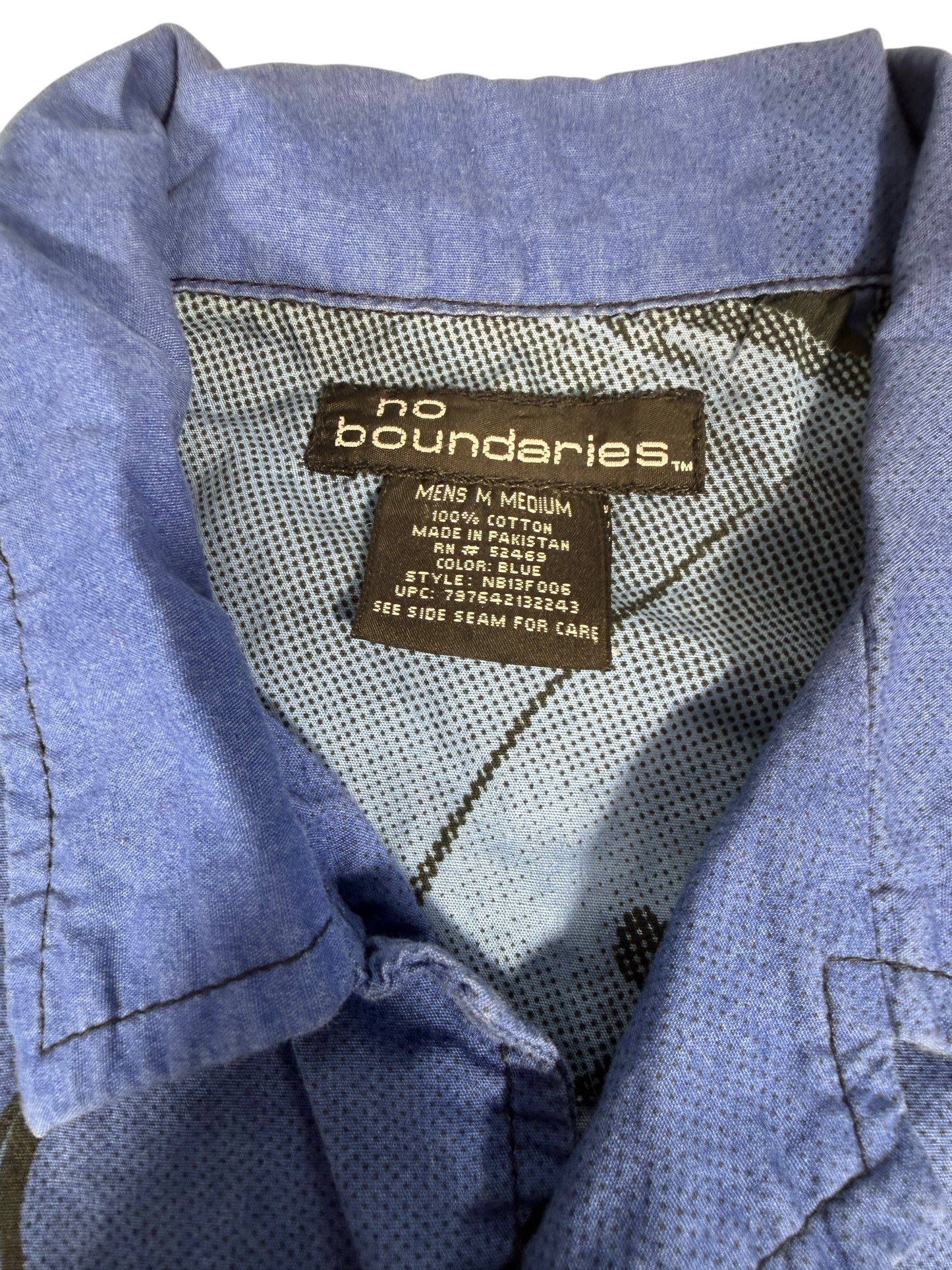No Boundaries Flaming Car Button Up Shirt