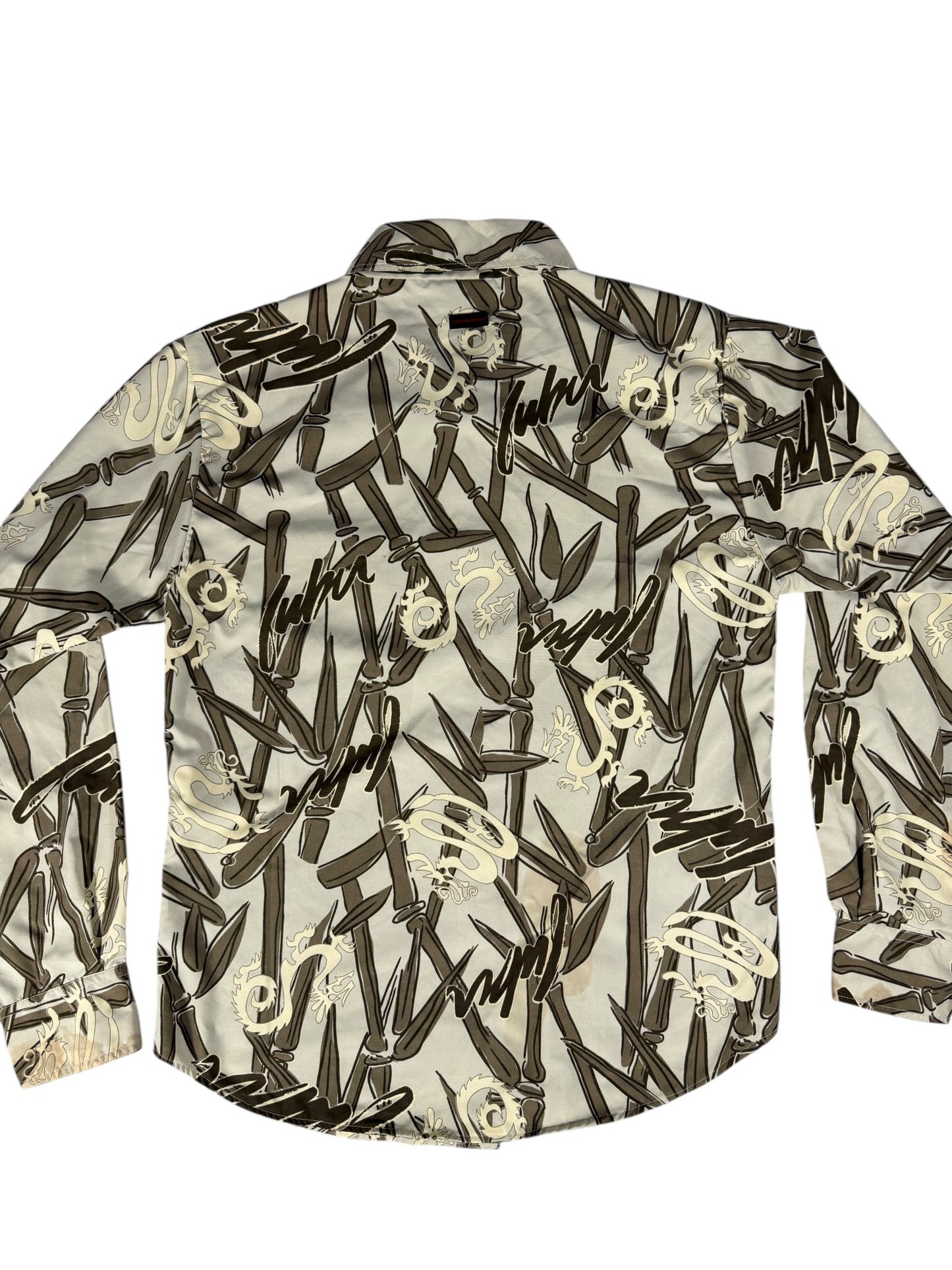 Fubu Dragons Long Sleeve Button Up Shirt