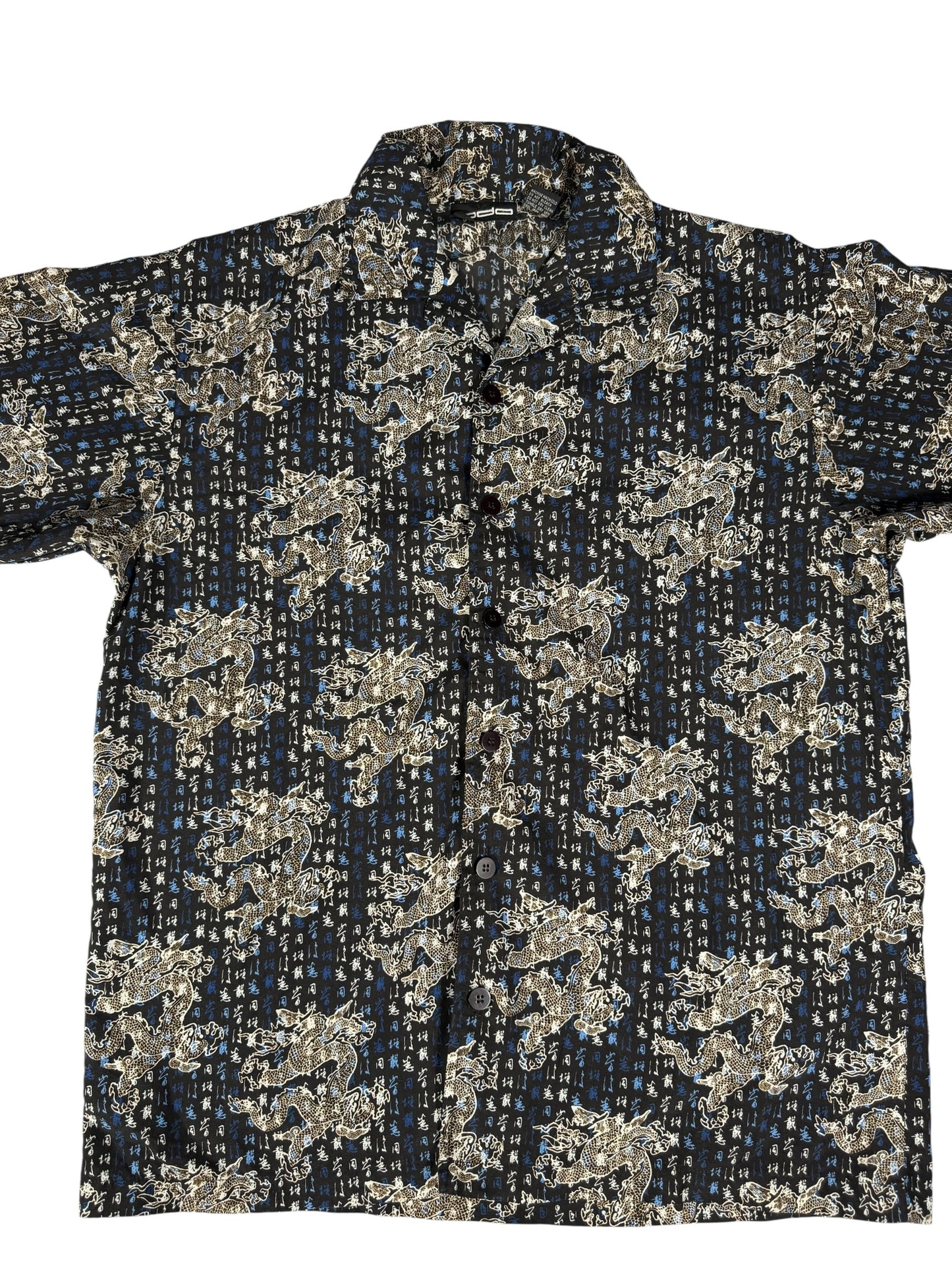 Odo Asian Dragon Button Up Shirt