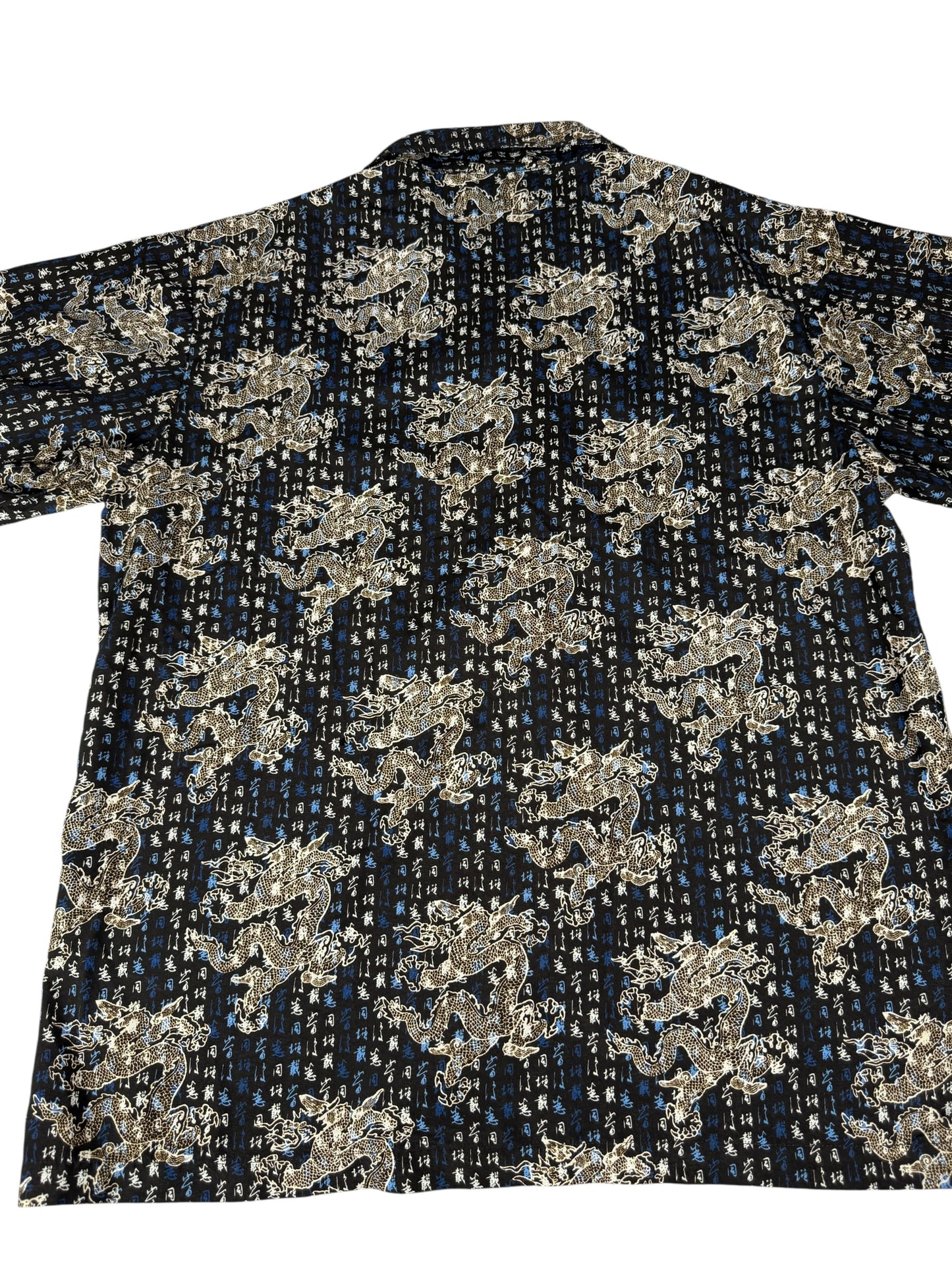 Odo Asian Dragon Button Up Shirt