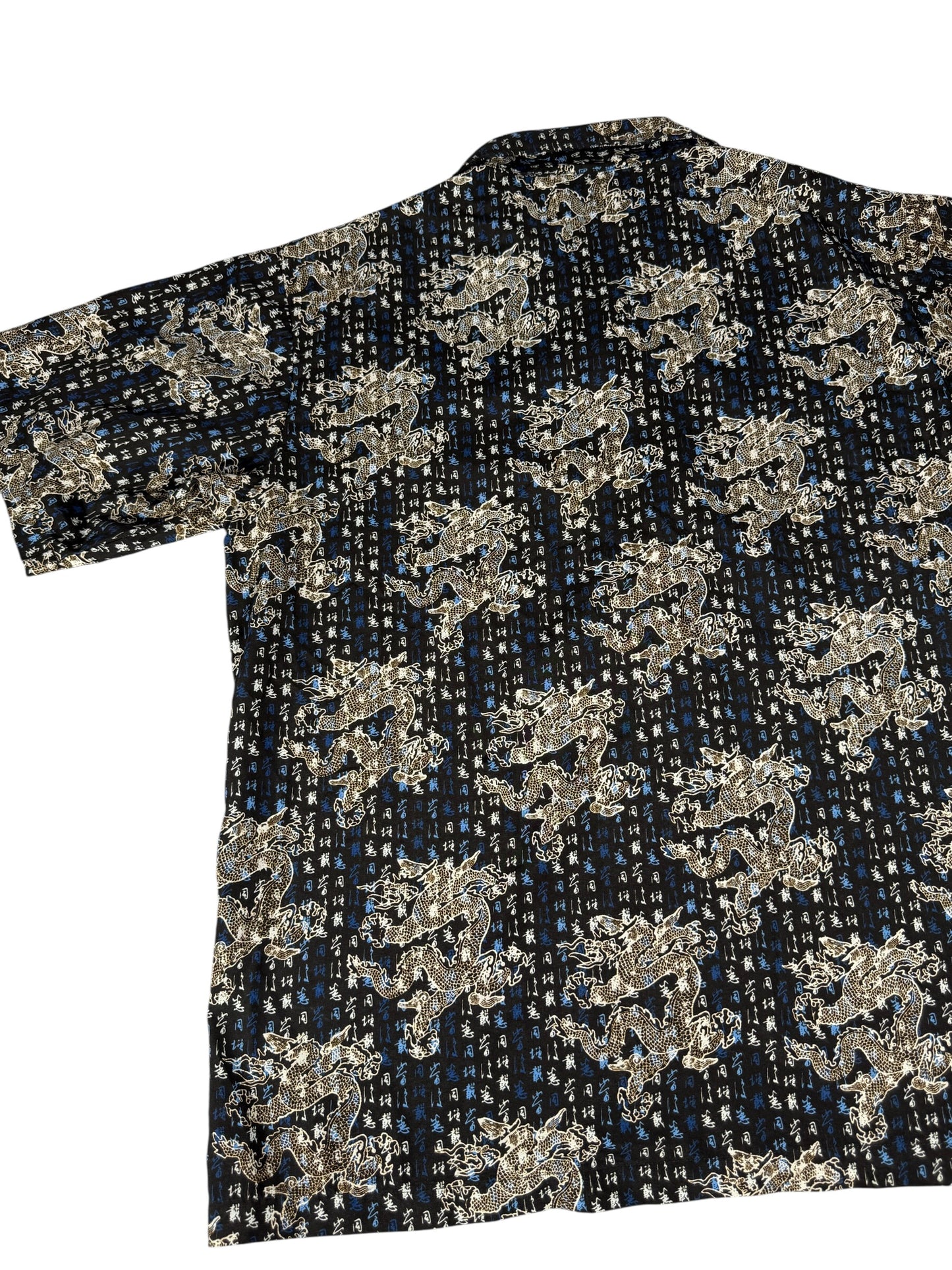 Odo Asian Dragon Button Up Shirt