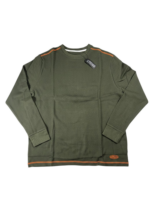 Kangol Green Thermal Long Sleeve Shirt