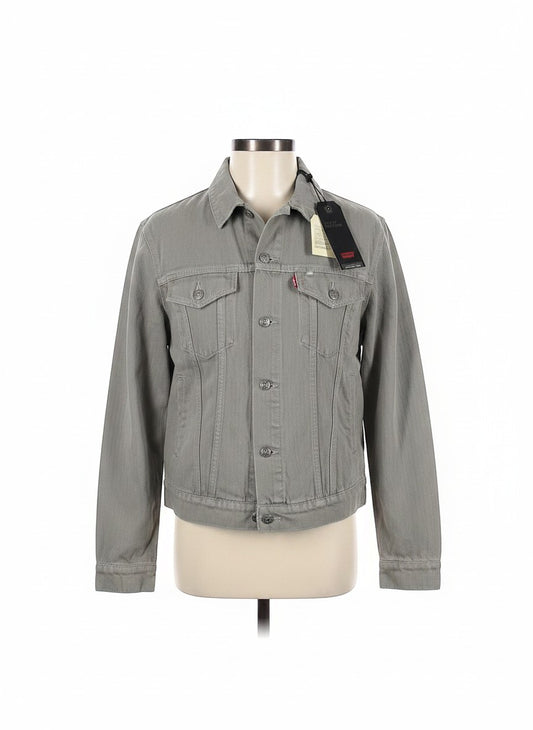 Levi's Light Weight Cropped Gray Denim Jacket