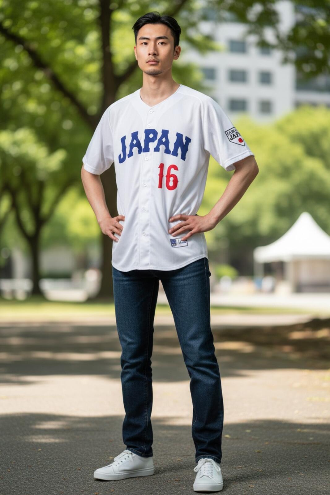 OHTANI -#16 Japan White Headgear Classics Baseball Jersey