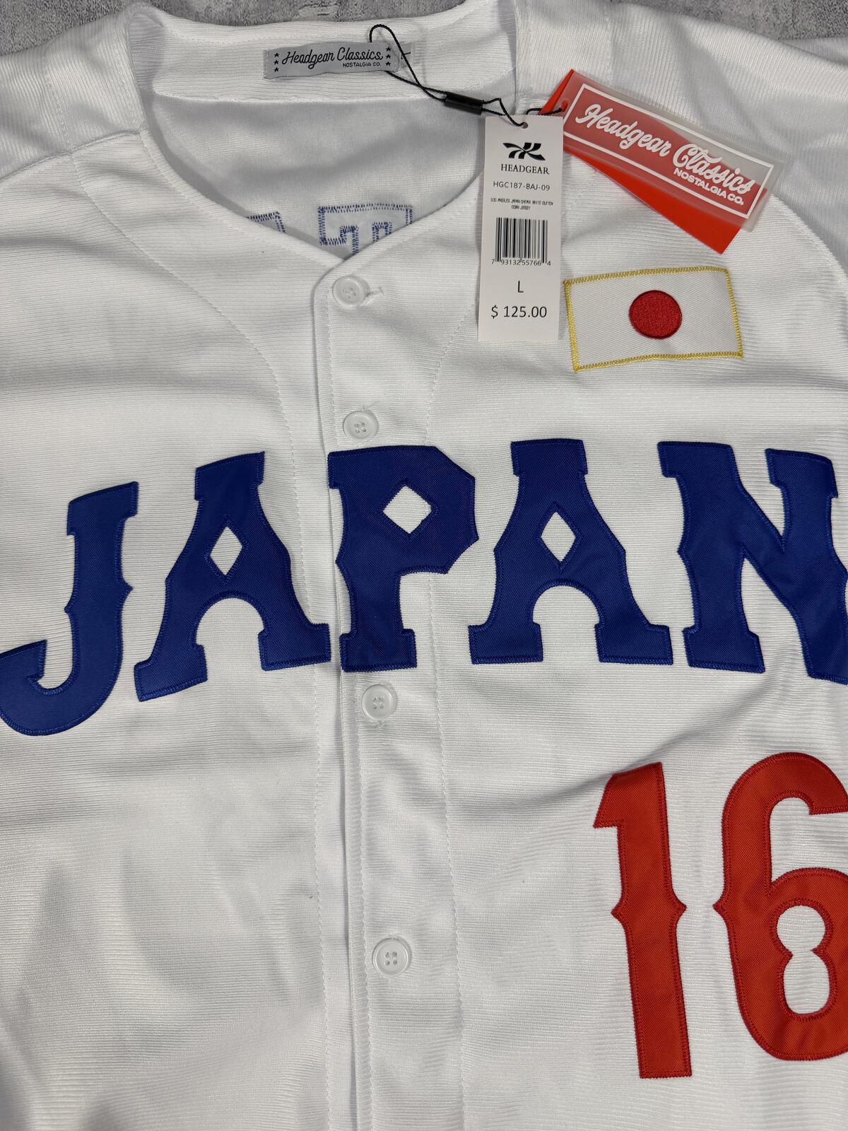 OHTANI -#16 Japan White Headgear Classics Baseball Jersey