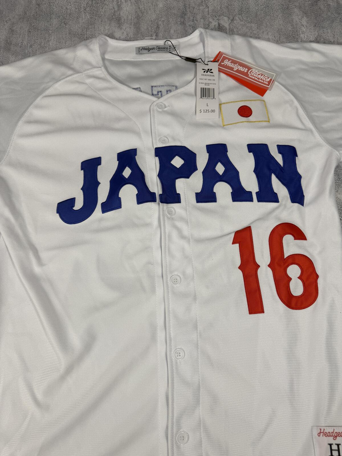 OHTANI -#16 Japan White Headgear Classics Baseball Jersey