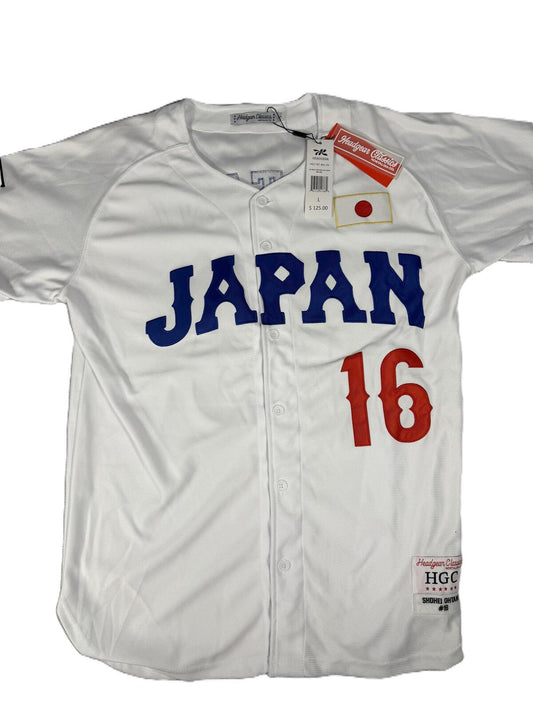 OHTANI -#16 Japan White Headgear Classics Baseball Jersey