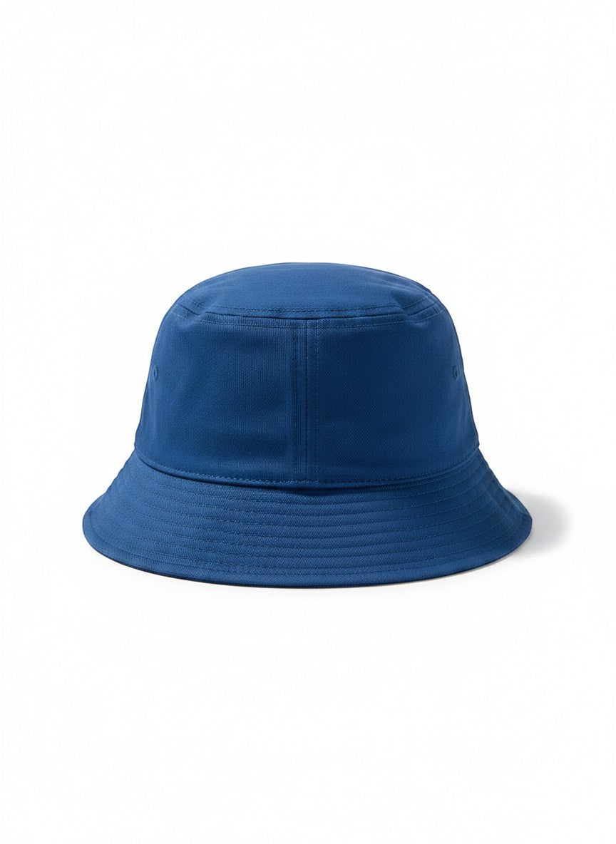 Throwback Rack blue cotton Dogtown skater bucket hat with stitched brim detail.